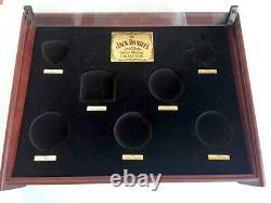Jack Daniel's Gold Medal Wood Display Shadow Box Glass Topped Case NO Medals New