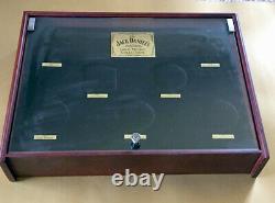 Jack Daniel's Gold Medal Wood Display Shadow Box Glass Topped Case NO Medals New