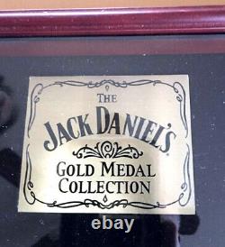 Jack Daniel's Gold Medal Wood Display Shadow Box Glass Topped Case NO Medals New