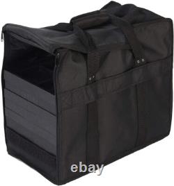 Jewelry Display Case Carrying 12 Trays 12 Black Velvet Pads Inserts Organizer
