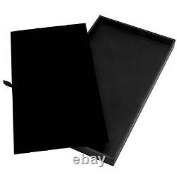 Jewelry Display Case Carrying 12 Trays 12 Black Velvet Pads Inserts Organizer