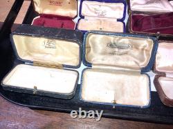 Job Lots 10 Antique/edwardian/victorian Watch Boxes Etc Jewellery Display Cases