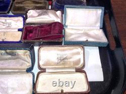 Job Lots 10 Antique/edwardian/victorian Watch Boxes Etc Jewellery Display Cases