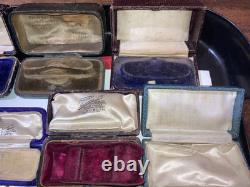 Job Lots 10 Antique/edwardian/victorian Watch Boxes Etc Jewellery Display Cases