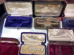 Job Lots 10 Antique/edwardian/victorian Watch Boxes Etc Jewellery Display Cases