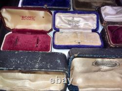 Job Lots 10 Antique/edwardian/victorian Watch Boxes Etc Jewellery Display Cases