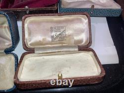 Job Lots 10 Antique/edwardian/victorian Watch Boxes Etc Jewellery Display Cases