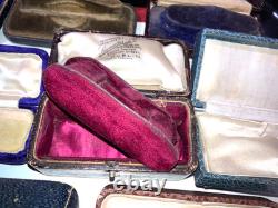 Job Lots 10 Antique/edwardian/victorian Watch Boxes Etc Jewellery Display Cases