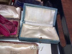Job Lots 10 Antique/edwardian/victorian Watch Boxes Etc Jewellery Display Cases