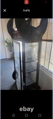King Baby Studio Floor Standing Glass Display Case Cabinet with Shelves, Locking