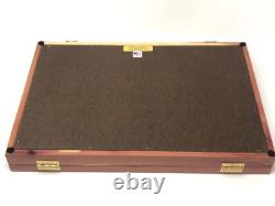 Knife Display Case Arrowheads 24 x 18 x 3 Cedar Green Solid Wood USA Shadow Box