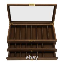 Knife Display Case, Knife Storage Box, 3-Tier Knife Display Case Organizer