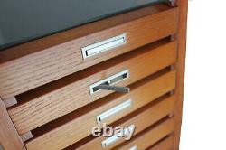 Knife Display Case Storage Cabinet with Shadow Box Top, Tool Box, K001C-WALN