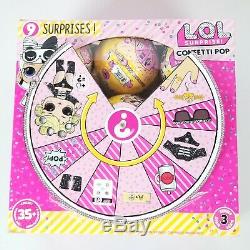 L. O. L. LOL Surprise Series 3 Confetti Pop Doll Full Display Box Case of 18 Balls