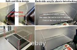 LED Acrylic Display Case box For LEGO 42111 10295 10262 10265 42123 withBackground