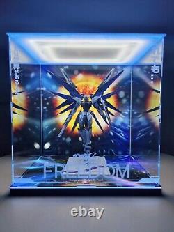 LED Display Case Box For Metal Build Gundam Seed Freedom Gundam figure Style (B)