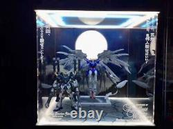 LED Display Case Box For Metal gffmc Wing Gundam Zero EW Gundam figure Style (C)