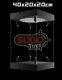 LED Display Case Box with Mirror & Rotating Base 40x20x20cm For 1/6 Hot Toys