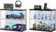 LED Glass Display Case with Lights & Sensor 2-Tier Cabinet for Collectibles