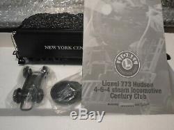 LIONEL 18058 CENTURY CLUB 773 NYC HUDSON 4-6-4 With DISPLAY CASE AND BOX