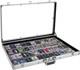 Large 34x22 Silver Aluminum Trading Card Display Case Lockable Professional