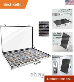 Large 34x22 Tabletop Aluminum Display Case with Locks Secure Your Treasures