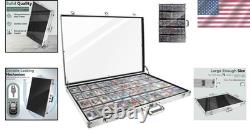 Large 34x22 Tabletop Aluminum Display Case with Locks Secure Your Treasures
