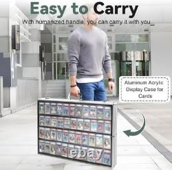 Large 34x22 Tabletop Aluminum Display Case with Locks Secure Your Treasures