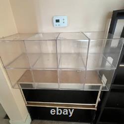 Large Acrylic Display Case 10x10x16 inch for Collectibles, Sturdy Clear 4