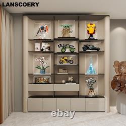 Large Acrylic Display Case, 19.7x9.8x11.8 in, Upgraded Thickened UV-Resistant