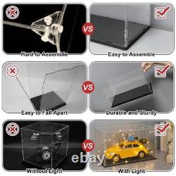 Large Acrylic Display Case, 19.7x9.8x11.8 in, Upgraded Thickened UV-Resistant
