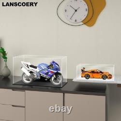 Large Acrylic Display Case, 19.7x9.8x11.8 in, Upgraded Thickened UV-Resistant