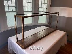 Large Acrylic Display Case Box with Wood Base for Ship Model Boat Collectibles