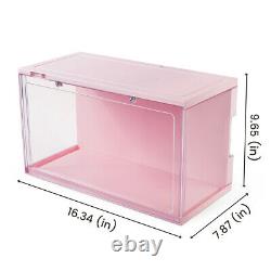 Large Acrylic Display Case Dustproof Box Action Figures for Collectibles Withlight