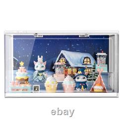 Large Acrylic Display Case Dustproof Box Action Figures for Collectibles Withlight