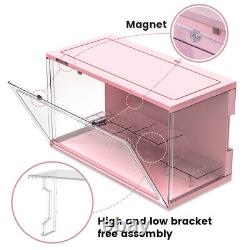 Large Acrylic Display Case Dustproof Box Action Figures for Collectibles Withlight