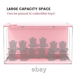 Large Acrylic Display Case Dustproof Box Action Figures for Collectibles Withlight