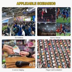 Large Aluminum Display Case 34x22 Locking Showcase for Trading Cards, Black
