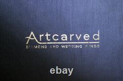 Large Antique/Vintage Artcarved Ring Display Box 96 Slots Velvet Jewelers Case