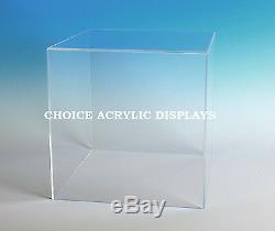 Large Box Case Acrylic Cube Display Large Collectible Cover Box Stand