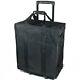 Large Jewelry Display Box Black Carrying Case withWheels