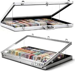 Large Portable Trade Show Display Case 34X22, Aluminum Lockable Card Show Disp