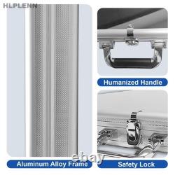 Large Silver Aluminum Card Display Case 33x22 with Handle for Sports/TCG/Jewel