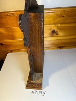 Large Standing Antique Pressed Wood Display Case Box Stars Anchors Bird Motifs