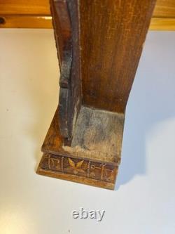 Large Standing Antique Pressed Wood Display Case Box Stars Anchors Bird Motifs