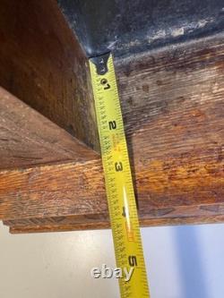 Large Standing Antique Pressed Wood Display Case Box Stars Anchors Bird Motifs