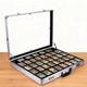 Large Table Top Display Box with Password Lock Aluminum Acrylic Showcase for Cards