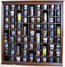 Large Wall Shadow Box Cabinet to hold 71 Shot Glasses Display Case Hardwood