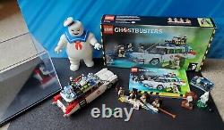 Lego Ideas Ghostbusters ECTO 1 Set 21108 + Slimmer Stay-Puff Ghost Display case