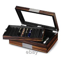 Lifomenz Co Pen Display Box Ebony Wood Pen Display CaseFountain Pen Storage